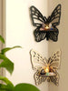 1pc Butterfly Crystal Rack - Wall Mounted Corner Rack, Bedroom Crystal Display Rack, Bohemian Style Cute Bathroom, Kitchen, Office, Living Room Decoration Gift Wall Rack, Wooden Butterfly Hollow Crystal Storage Rack, Simple Home Wall Decoration